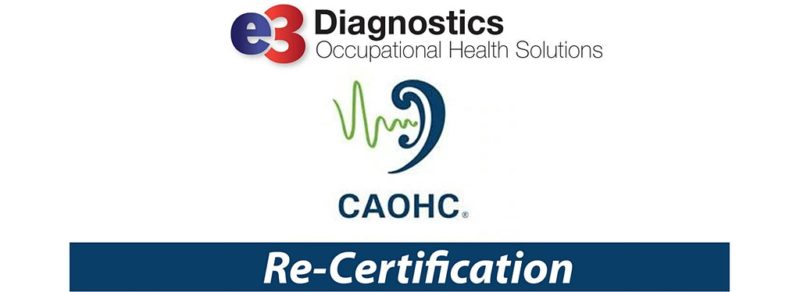 CAOHC Re Certification E3 Occupational Health